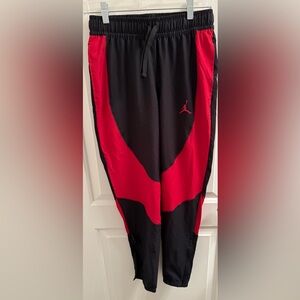 NWT Men’s Nike Jordan Red and Black Track Pants, Size Small